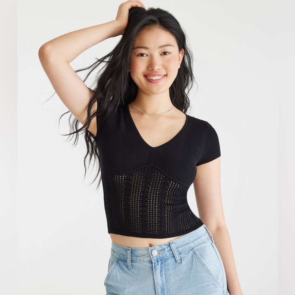 (5/$20) Aeropostale Women's Burgundy Knit Top